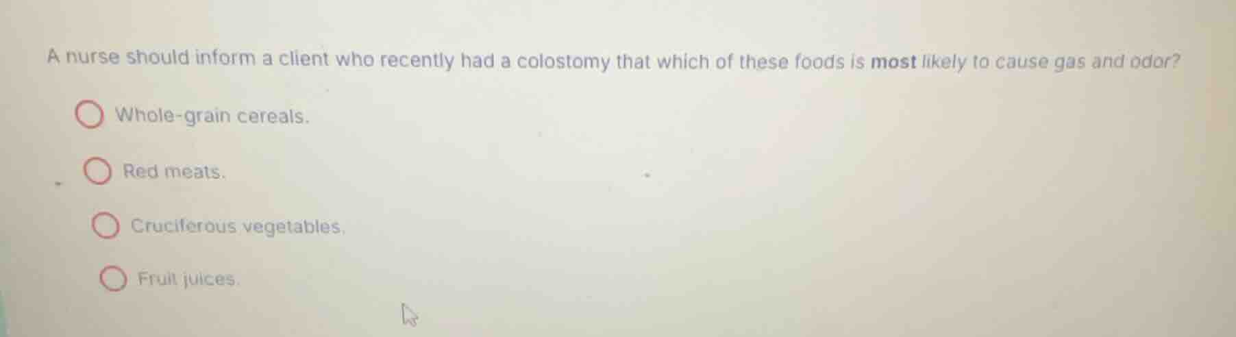 a nurse should inform a client who recently had a colostomy that which …