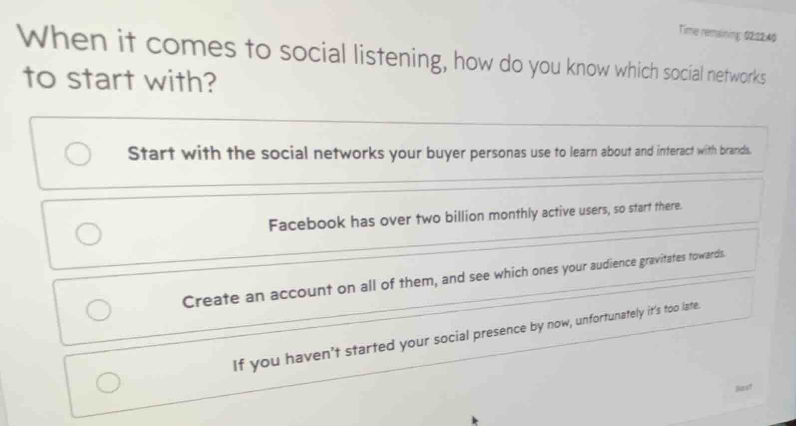 when it comes to social listening, how do you know which social network…