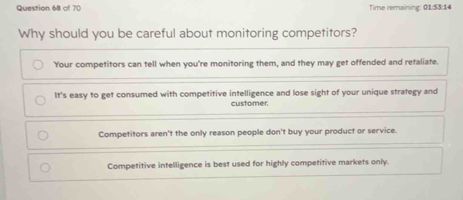 why should you be careful about monitoring competitors? - your competit…