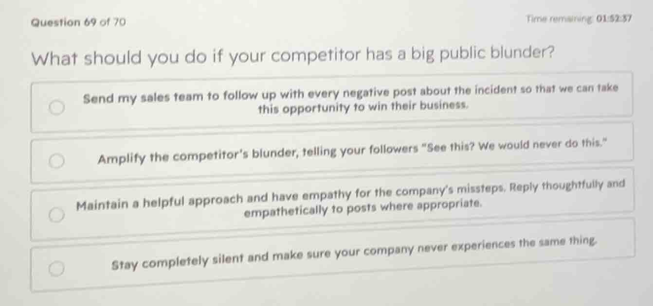 what should you do if your competitor has a big public blunder? - send …