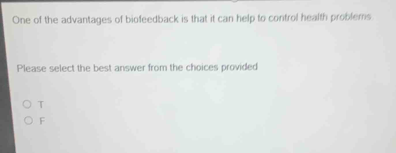 one of the advantages of biofeedback is that it can help to control hea…