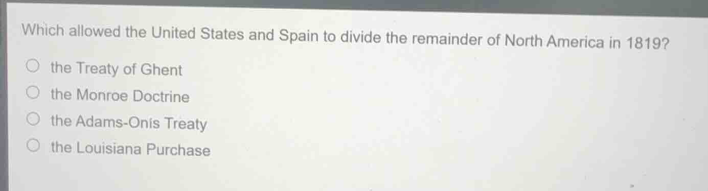which allowed the united states and spain to divide the remainder of no…