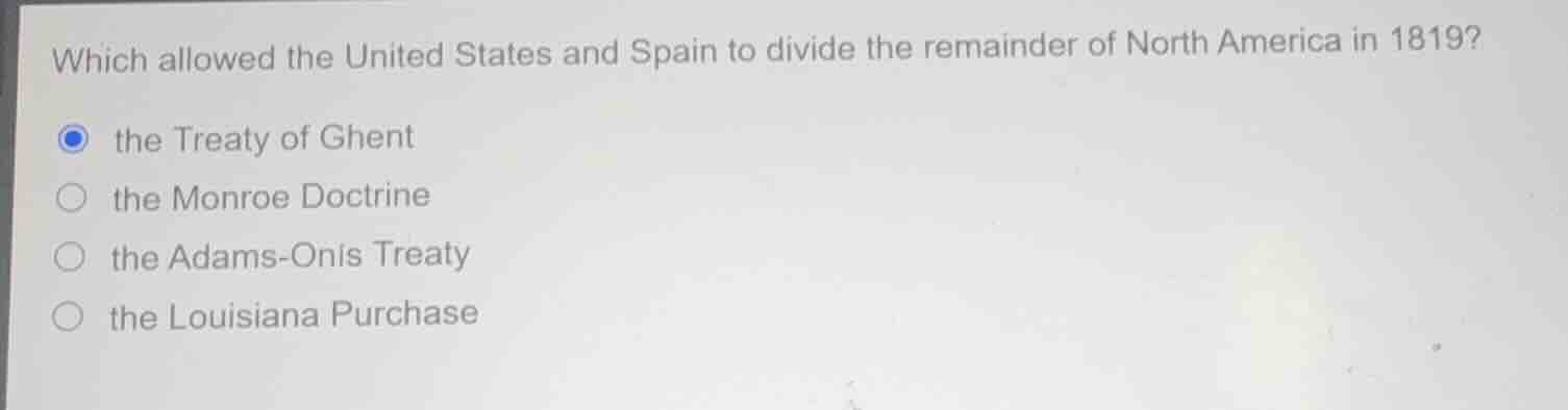 which allowed the united states and spain to divide the remainder of no…