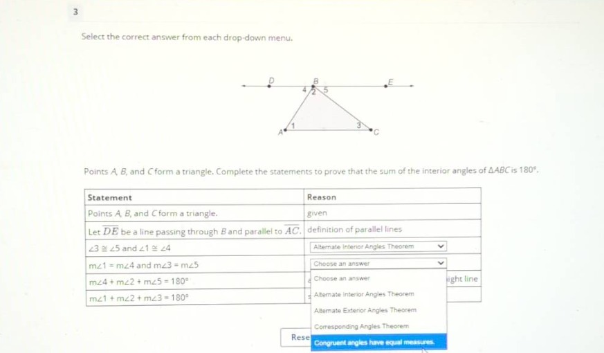 select the correct answer from each drop-down menu. points (a), (b), an…