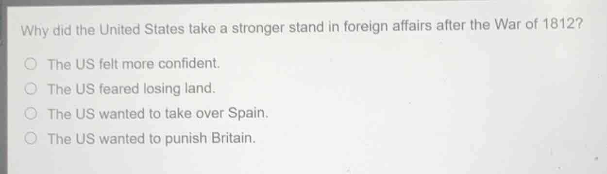 why did the united states take a stronger stand in foreign affairs afte…