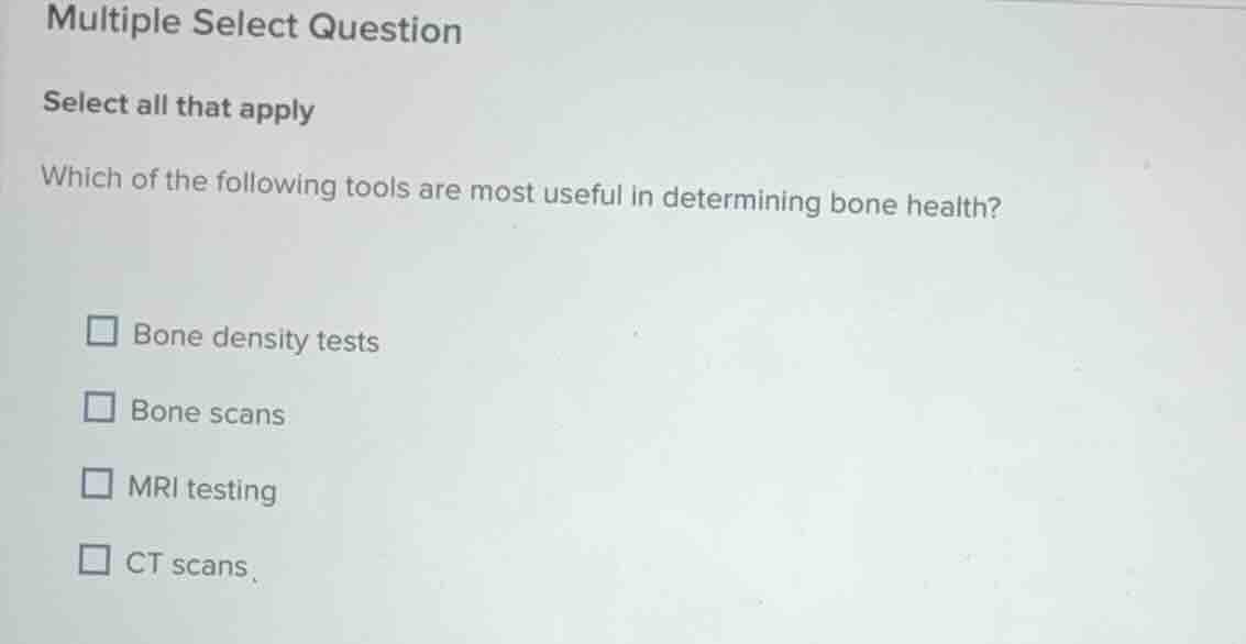 multiple select question select all that apply which of the following t…