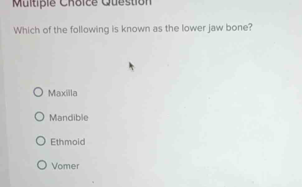 multiple choice question which of the following is known as the lower j…