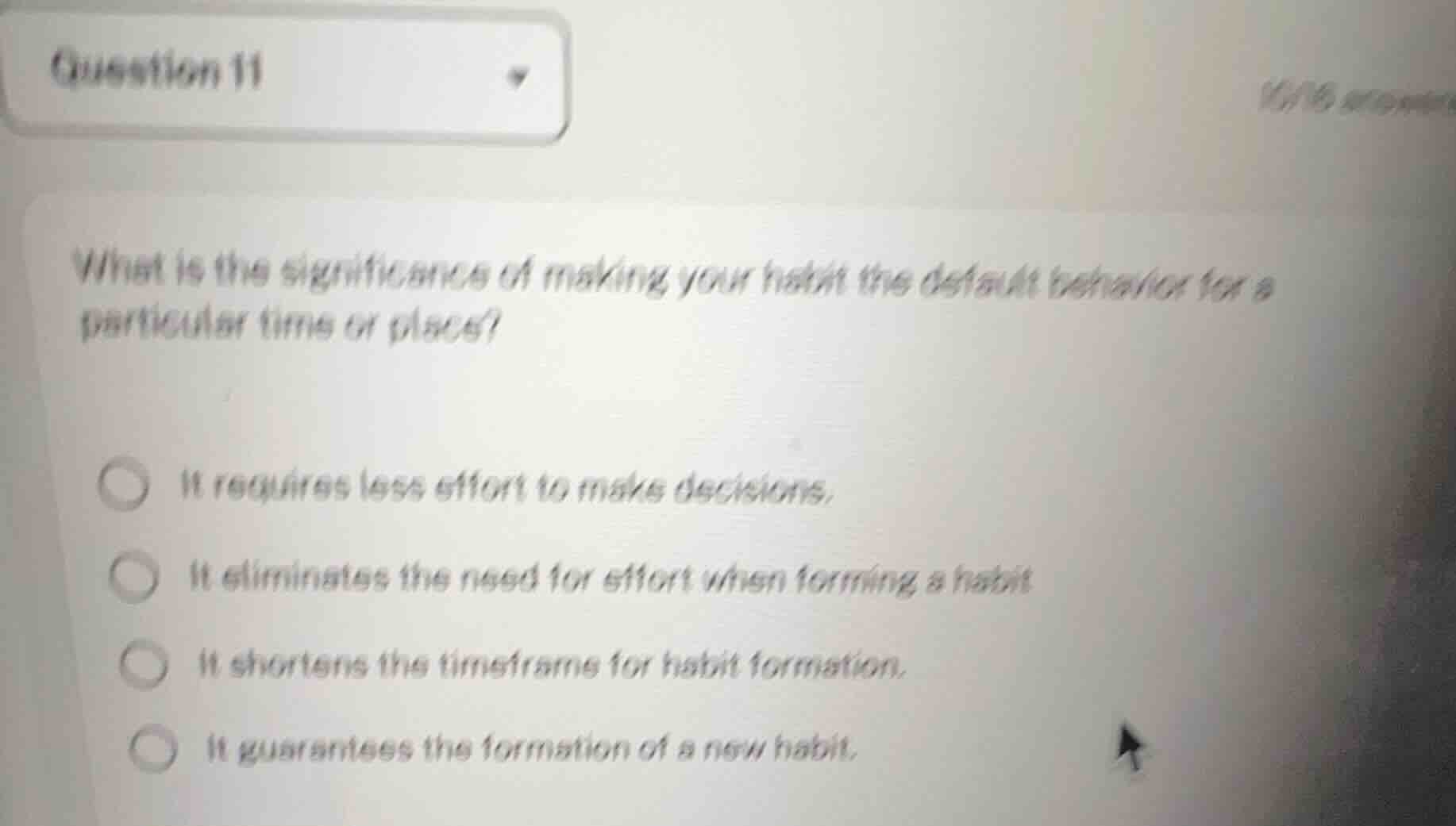 what is the significance of making your habit the default behavior for …