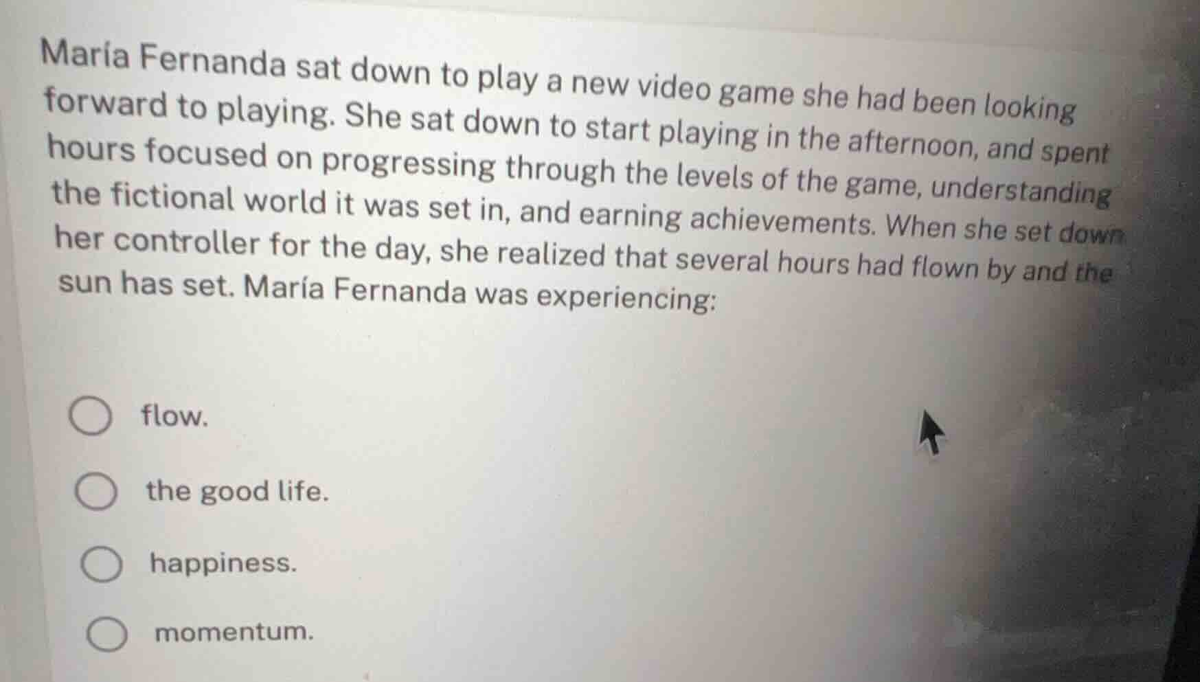 maría fernanda sat down to play a new video game she had been looking f…