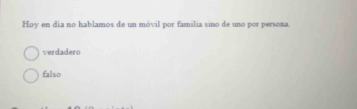 hoy en día no hablamos de un móvil por familia sino de uno por persona.…