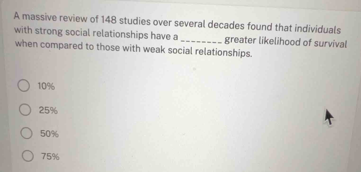 a massive review of 148 studies over several decades found that individ…