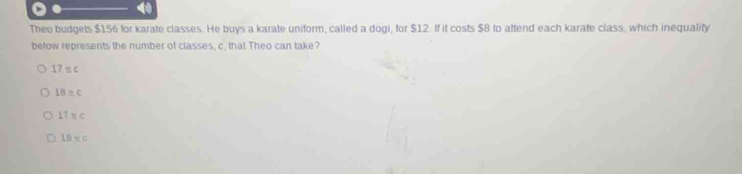 theo budgets $156 for karate classes. he buys a karate uniform, called …