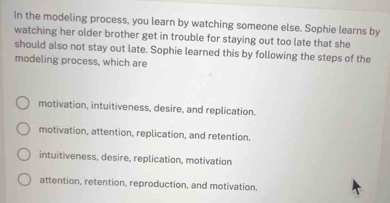 in the modeling process, you learn by watching someone else. sophie lea…