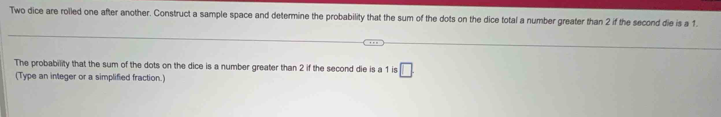 two dice are rolled one after another. construct a sample space and det…