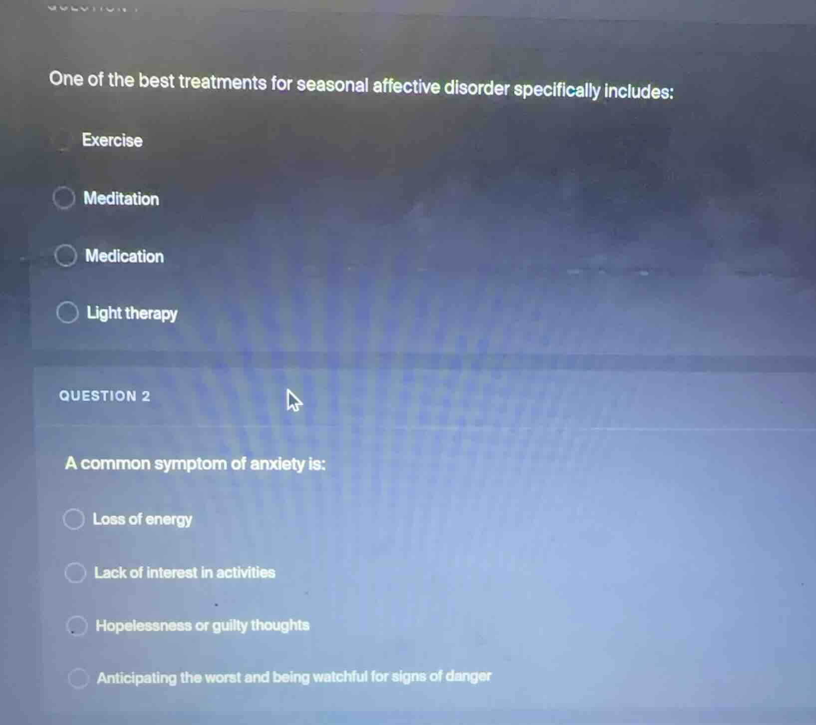 one of the best treatments for seasonal affective disorder specifically…