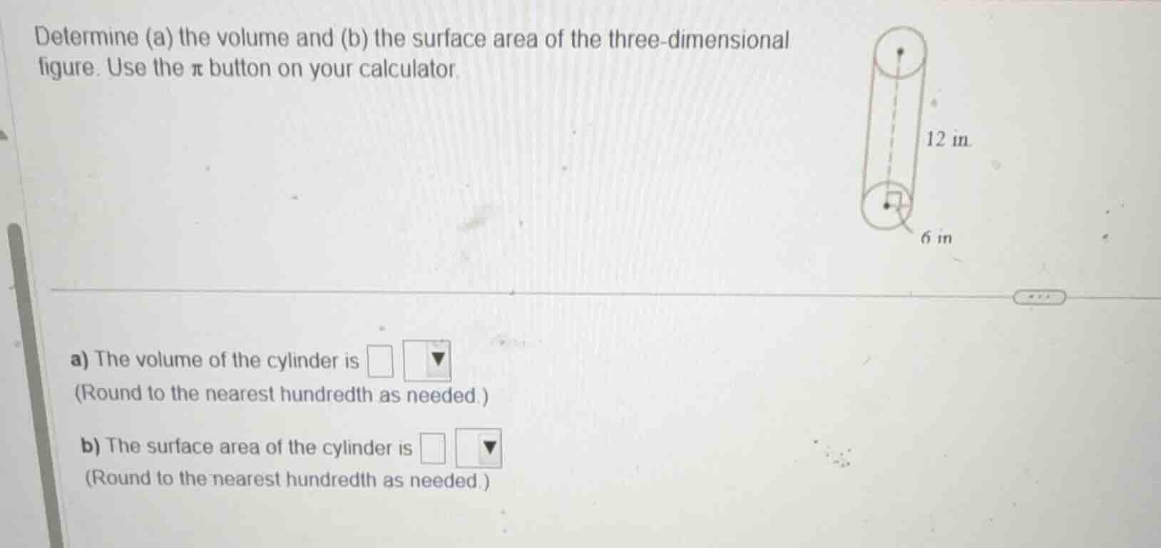determine (a) the volume and (b) the surface area of the three-dimensio…