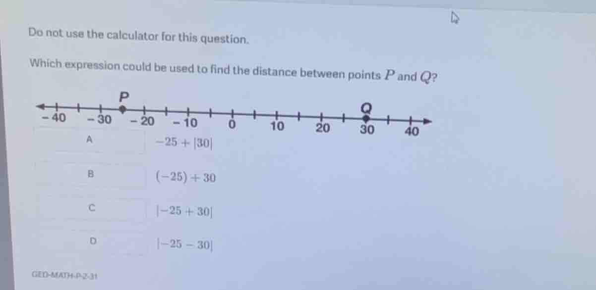 do not use the calculator for this question. which expression could be …