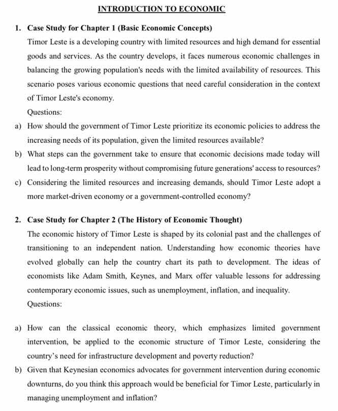 introduction to economic 1. case study for chapter 1 (basic economic co…