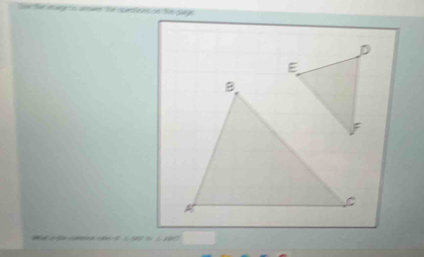 use the image to answer the questions on the page. what is the dilation…