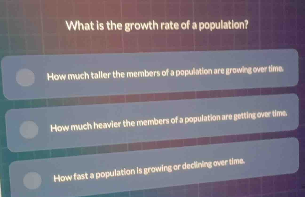 what is the growth rate of a population? - how much taller the members …