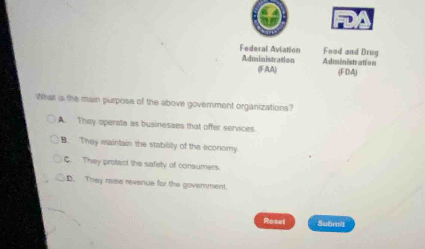 federal aviation administration (faa) food and drug administration (fda…