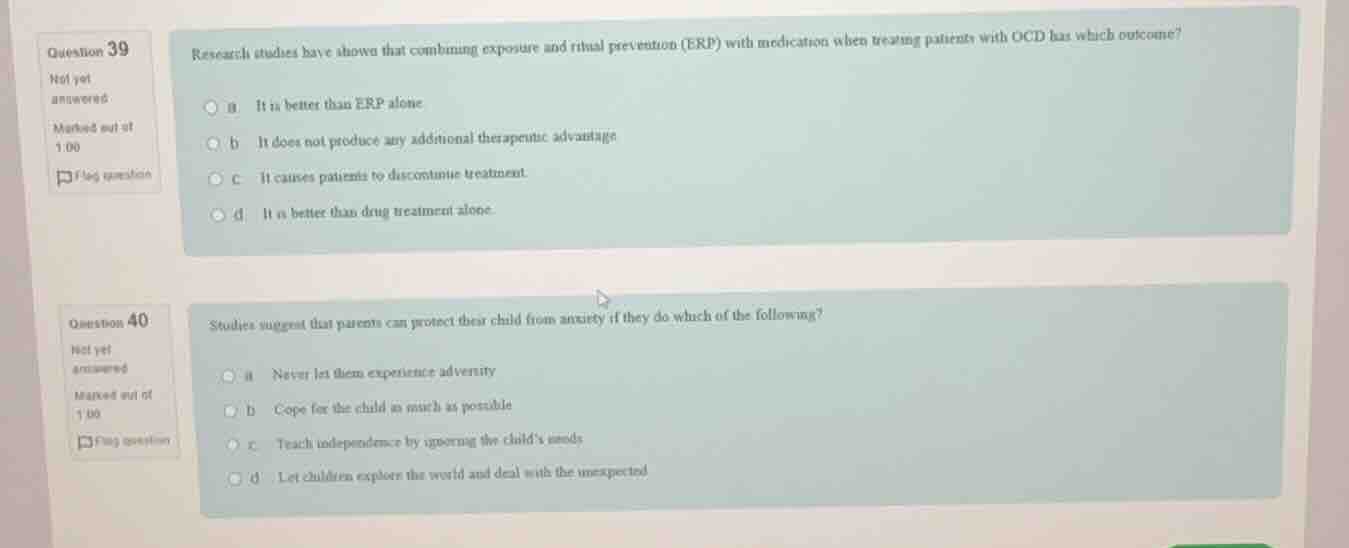 question 39 research studies have shown that combining exposure and rit…