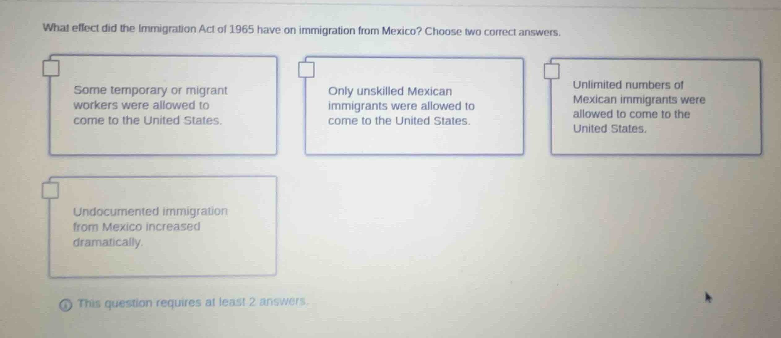 what effect did the immigration act of 1965 have on immigration from me…