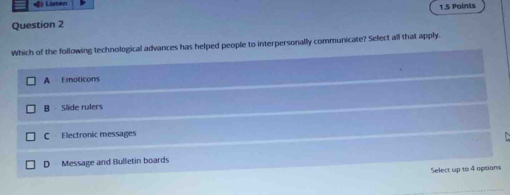question 2 which of the following technological advances has helped peo…