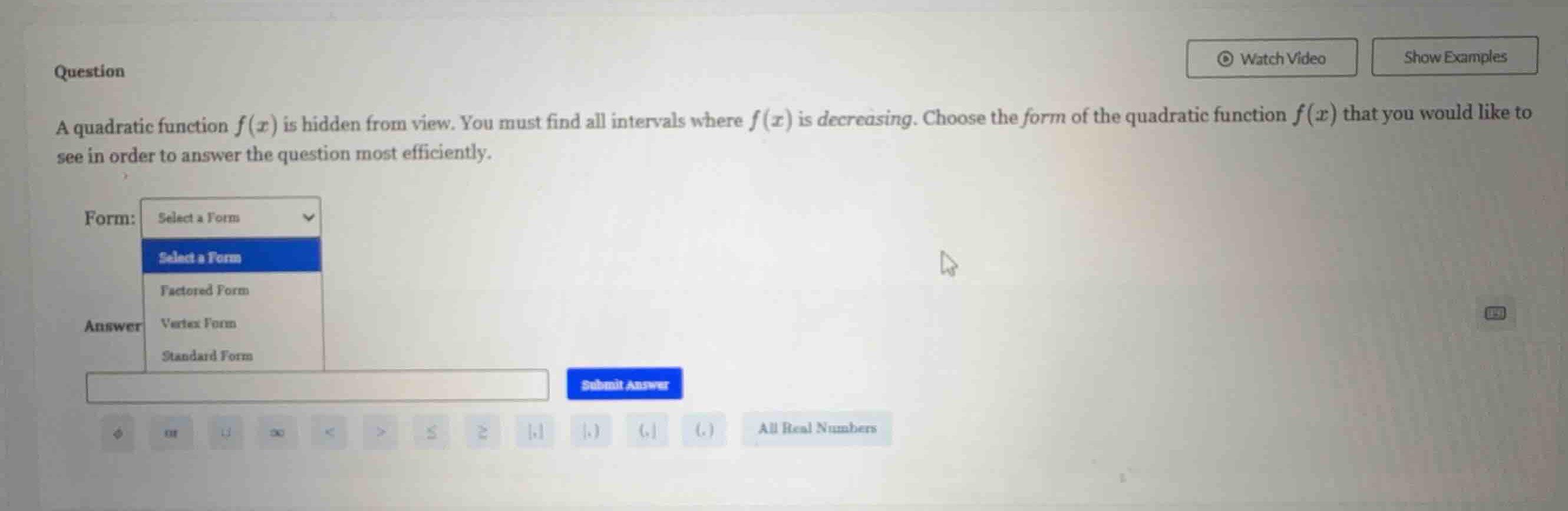 a quadratic function \\(f(x)\\) is hidden from view. you must find all …