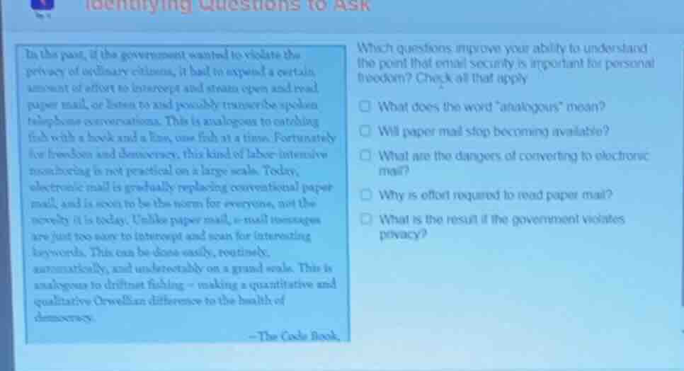 in the past, if the government wanted to violate the privacy of ordinar…