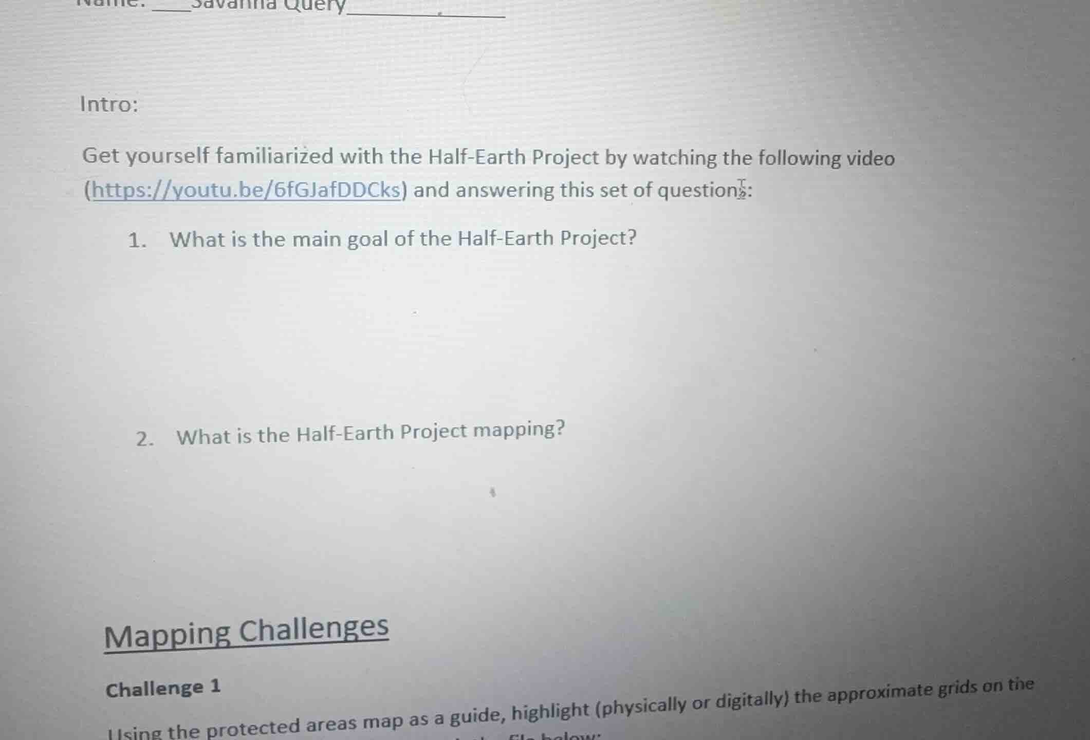 intro: get yourself familiarized with the half-earth project by watchin…