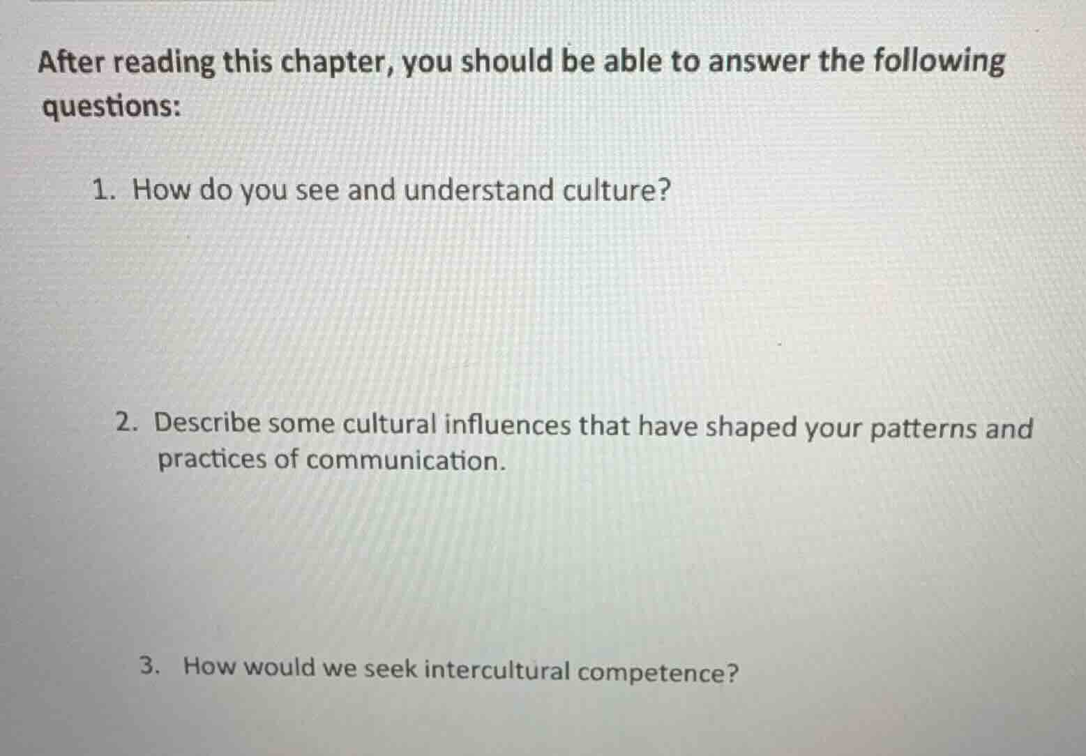 after reading this chapter, you should be able to answer the following …