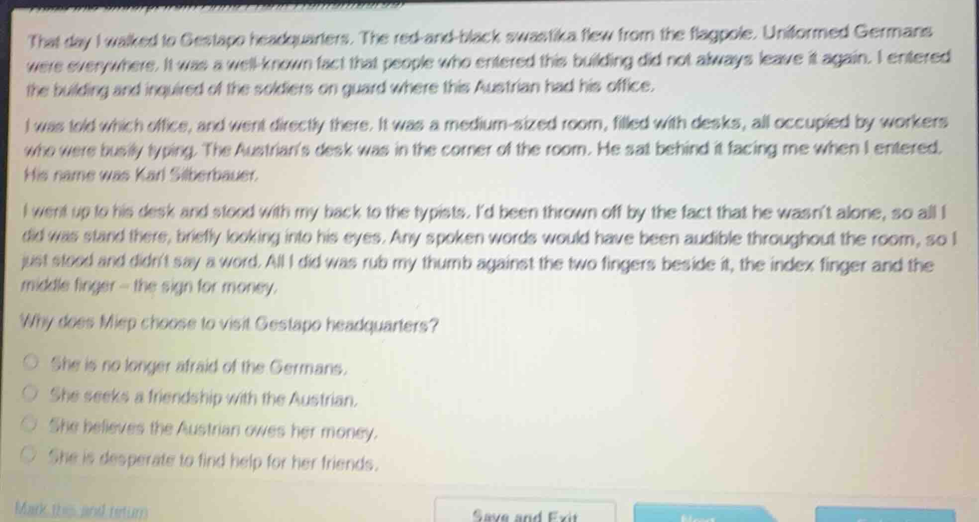that day i walked to gestapo headquarters. the red-and-black swastika f…