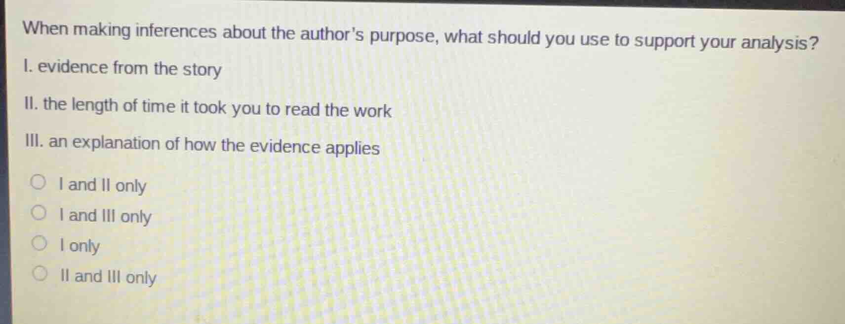 when making inferences about the authors purpose, what should you use t…