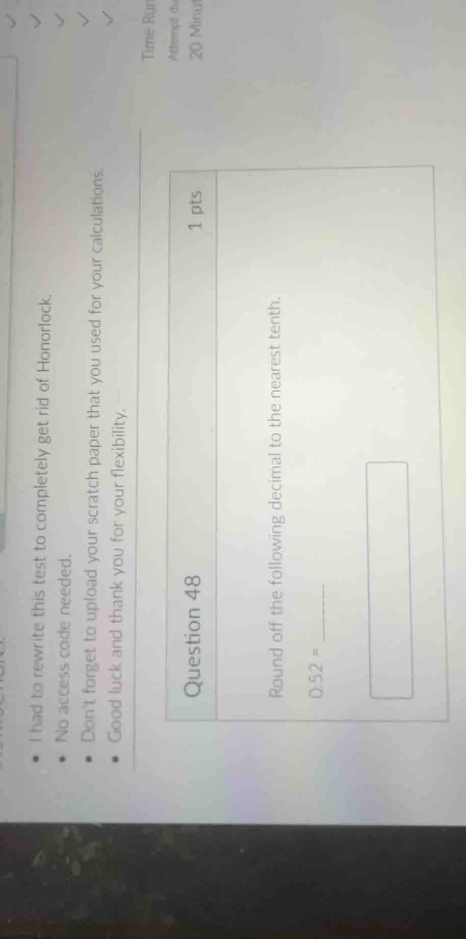 question 48 1 pts round off the following decimal to the nearest tenth.…
