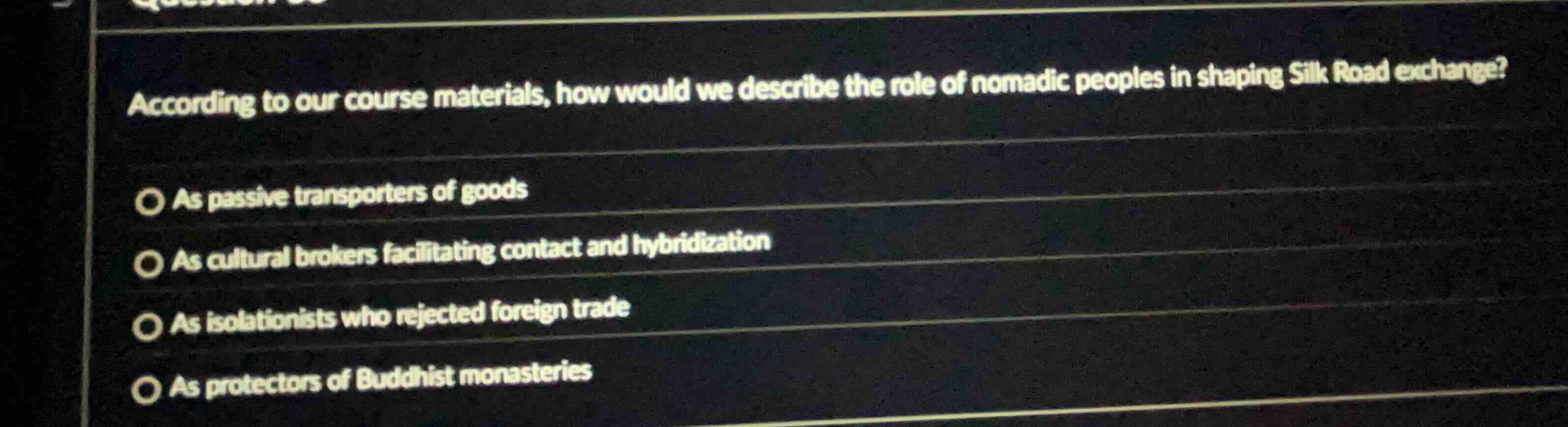 according to our course materials, how would we describe the role of no…