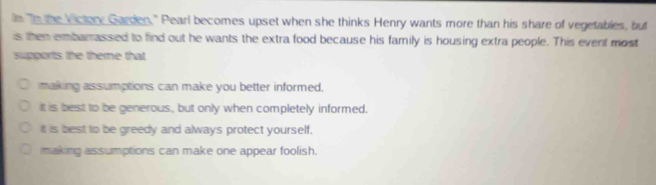 in \in the victory garden,\ pearl becomes upset when she thinks henry w…