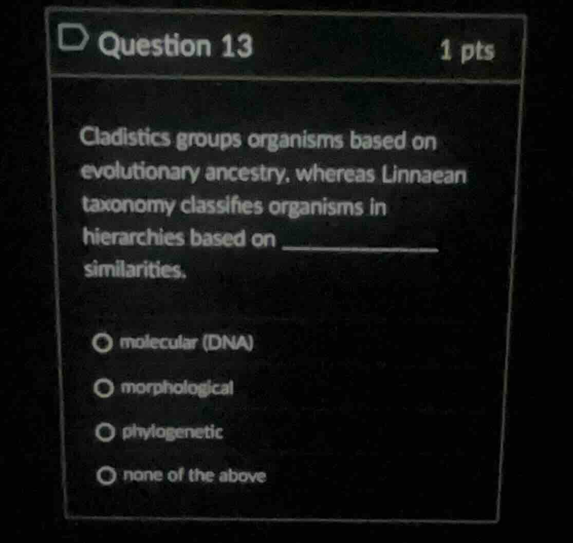 cladistics groups organisms based on evolutionary ancestry, whereas lin…