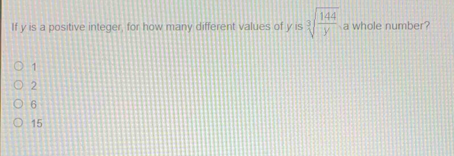if y is a positive integer, for how many different values of y is \\(\\…