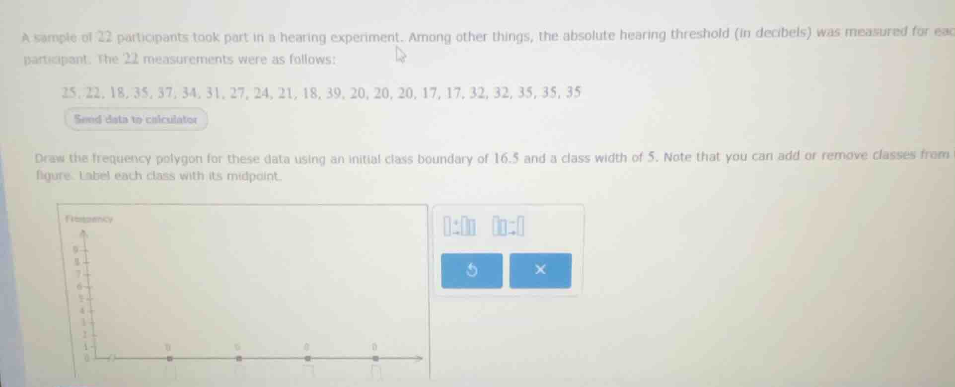 a sample of 22 participants took part in a hearing experiment. among ot…