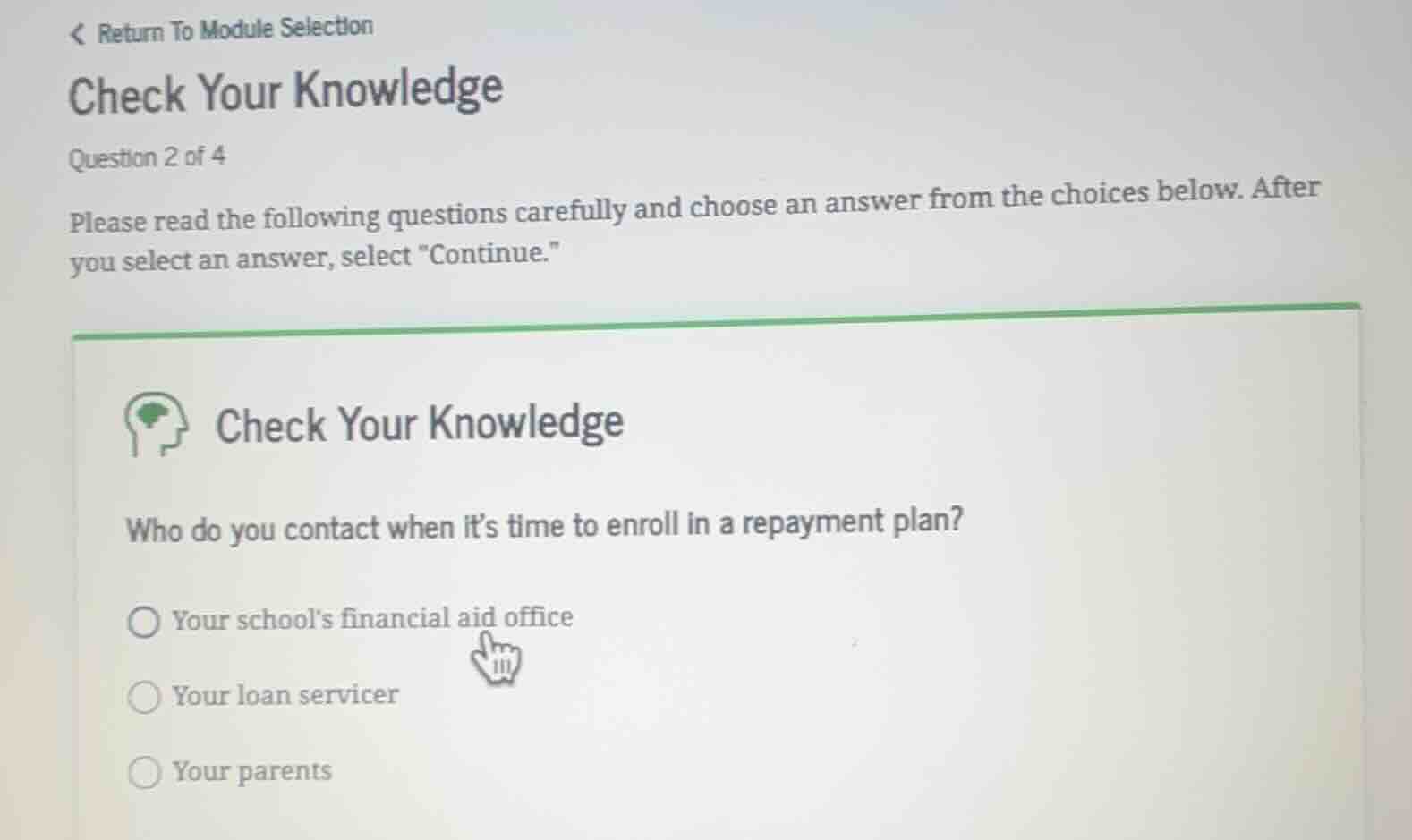 check your knowledge who do you contact when its time to enroll in a re…