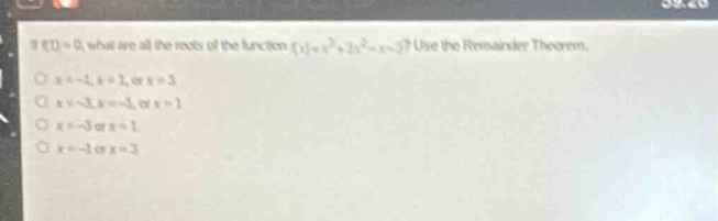 if \\(f(1) = 0\\), what are all the roots of the function \\(f(x) = x^3…