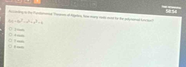 according to the fundamental theorem of algebra, how many roots exist f…