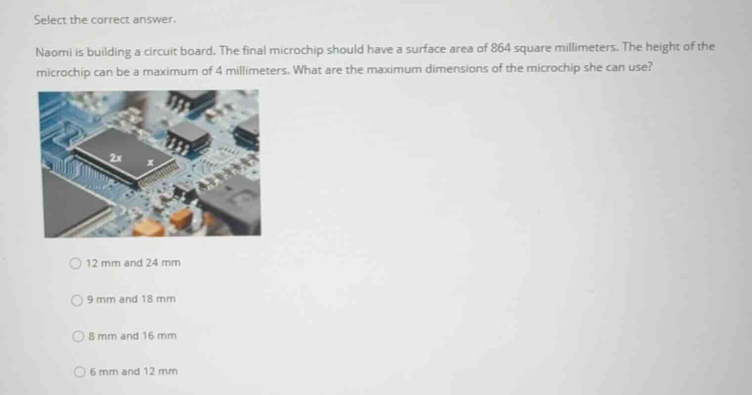 select the correct answer. naomi is building a circuit board. the final…