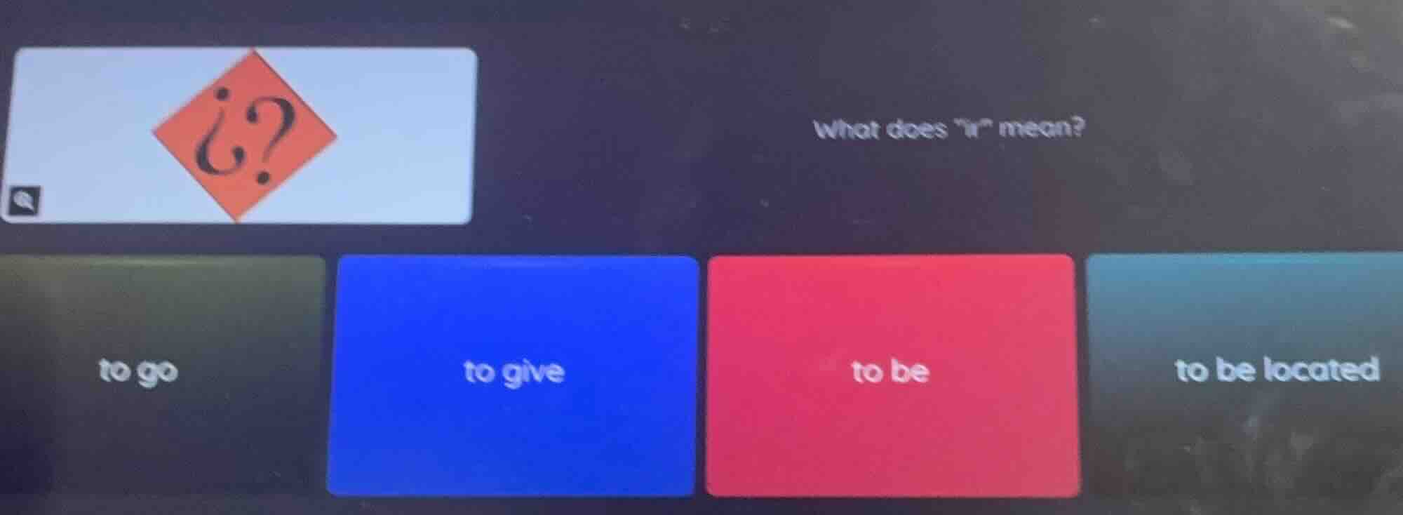 what does \ir\ mean? to go to give to be to be located
