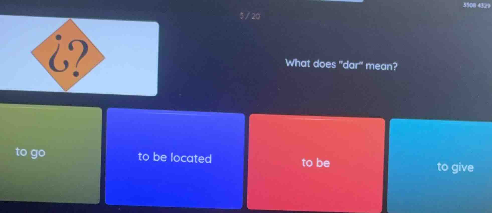 what does \dar\ mean? to go to be located to be to give