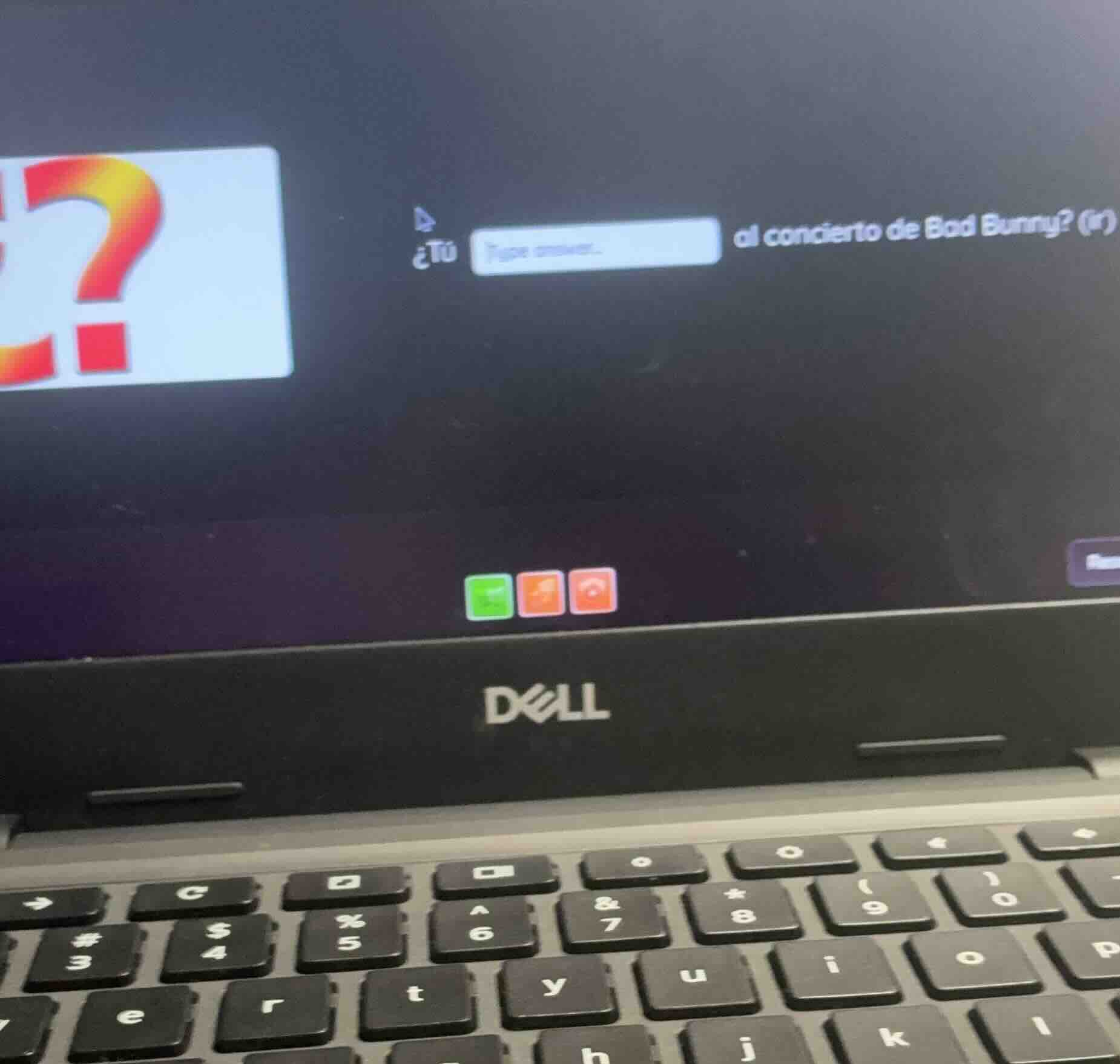 ¿tú type answer... al concierto de bad bunny? (ir)