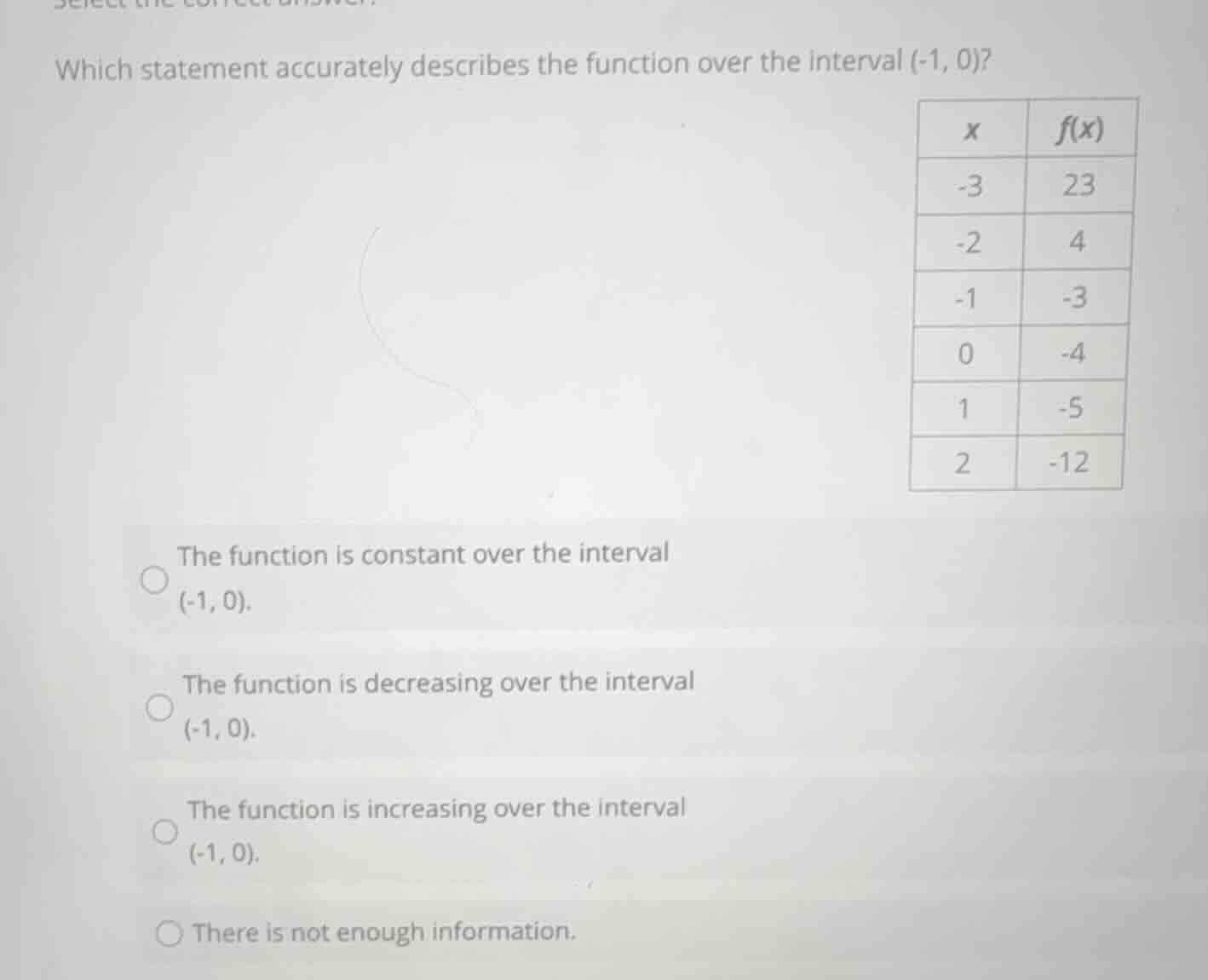select the correct answer. which statement accurately describes the fun…