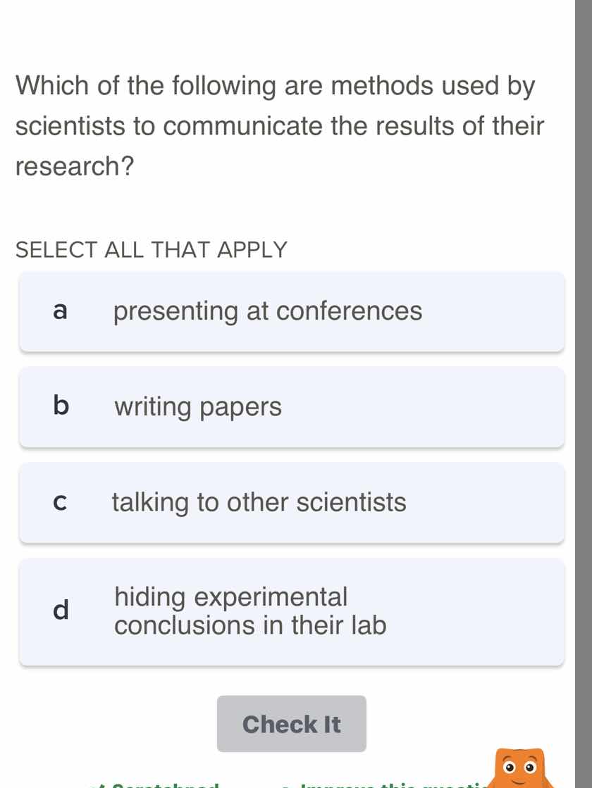 which of the following are methods used by scientists to communicate th…