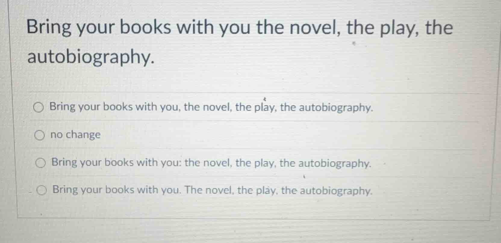 bring your books with you the novel, the play, the autobiography. - bri…